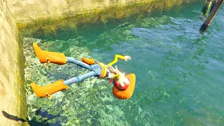 GTA 5 Water Ragdolls WOODY Jumps/Fails ep.16 (Euphoria Physics Funny | Moments)