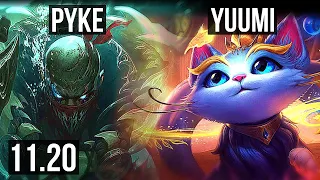 PYKE & Lucian vs YUUMI & Ezreal (SUPPORT) | 11/0/13, Legendary | EUW Grandmaster | v11.20