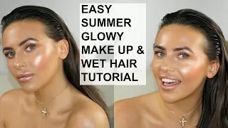 EASY NATURAL GLOWY MAKE UP & WET SLICKED HAIR CHIT CHAT GRWM