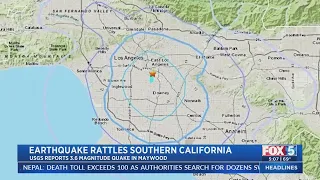 LA Earthquake Rattles SoCal