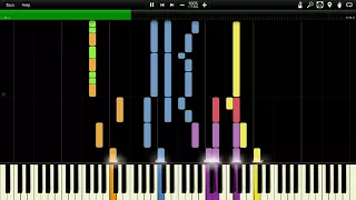 Abba - Gimme! Gimme! Gimme! Synthesia Piano MIDI