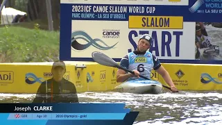 Joseph Clarke Great Britain Semi Final / 2023 ICF Canoe-Kayak Slalom World Cup La Seu d'Urgell Spain