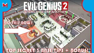 Evil Genius 2!: DO THESE 3 TIPS! + Bonus! (Tips / Tutorial)