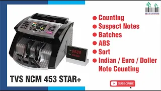 TVSE CC 453 Star + Note Counting Add Batches Sort Complete Value Counting Machine Complete Demo