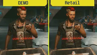 Cyberpunk 2077 PS4 Pro Demo vs Retail 4K Graphics Comparison