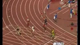 4x100m Relay World Record in Beijing Video (real video)