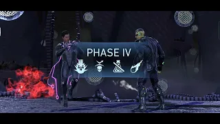 League Raid Tier 10 vs Boss Brainiac Phase 4 Easy Gameplay with Rok Black Adam | Injustice 2 Mobile