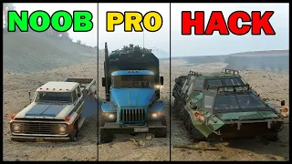 NOOB vs PRO vs HACKER - SnowRunner