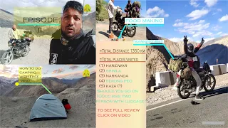 Episode 2 Shimla Reckong Peo Kaza(spiti) on 100cc Bike Splendor Two Person 1350km