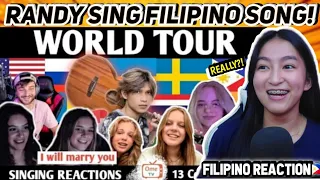 RANDY DONGSEU WORLD TOUR TO 13 COUNTRIES + SING IN 13 LANGUAGES!! LUAR BIASA! [FILIPINO REACTION🇵🇭]