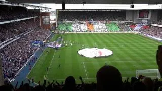 Rangers 4 Celtic 2 - Sept. 2011 - Fans Singing Pre Match - SIMPLY THE BEST