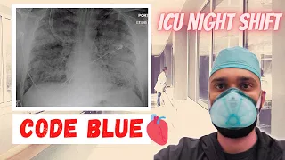 Day in the Life of a Doctor | ICU Night Shift with CODE BLUE EMERGENCY | Daily Routine | Vlog