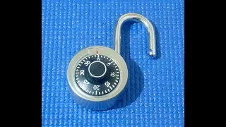 (Picking 86) Another one of those cheap dial combination padlock with key-stone shape