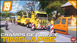 🇫🇷 Mercedes Actros Catterpillar Transporting Komatsu D65PXi - Public Works ⭐ FS19 Champs De France