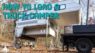 How to Load and Unload a Truck Camper onto your Pickup Truck