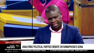 Analysing political parties debate on Ramaphosa's SONA