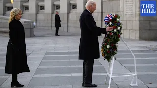 Bidens Commemorate 80th Anniversary Of Pearl Harbor Attack At WWII Memorial