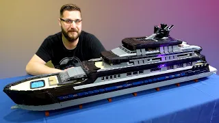 Building Giant LEGO Superyacht with Full Interior – 17,000 Pieces!