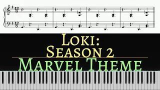 Loki Season 2 Episode 3 Marvel Studios Intro "Golden Olden" | Piano cover by Pianotato