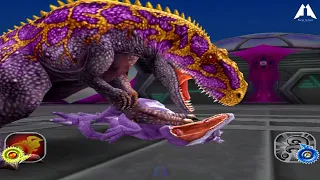Dinosaur King Awaken 恐竜キング Alpha Rajasaurus X Suchomimus VS Space Pirates Stage 3 Spectre Jark