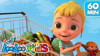 Going to the Market & More | Playful Songs for Kids | Loo Loo Kids Sing Along