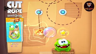 Cut the Rope Remastered: Level 1-12 Yellow+Blue Stars Gameplay Walkthrough #Shorts