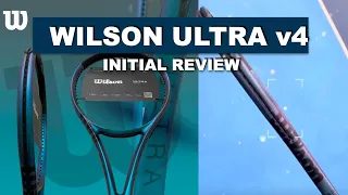 Wilson Ultra V4 2022 Tennis Racket Review Preview and Early Access