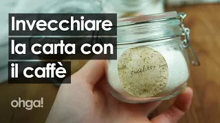 Come invecchiare la carta: il trucchetto con il caffè per decorare i barattoli