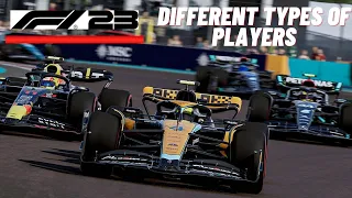 Different types of F1 23 players