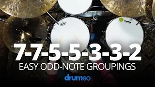 7-7-5-5-3-3-2  Easy Odd Note Groupings