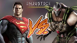 Injustice Gods Among Us - Superman Vs. Bane (Hard) Walkthrough | RozZ99