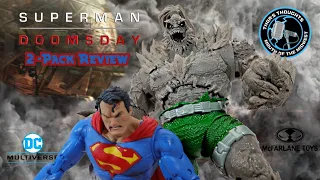 Superman vs Doomsday (Gold Label) 2 Pack Review McFarlane Toys DC Multiverse Target Exclusive