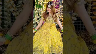 Rabeeca Khan 💛 || Rebecca in mehndi bride looks|| popular Mehndi Bride || Rebecca kashees makeup