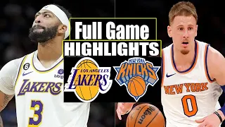Los Angeles Lakers VS New York Knicks FULL Game Highlights | December 18, 2023