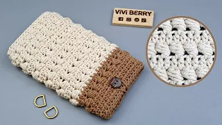 Super Easy DIY Crochet Mini Phone Cover | Free Crochet Patterns | ViVi Berry Crochet