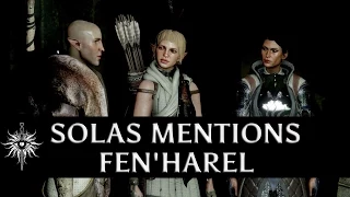 Dragon Age: Inquisition - Jaws of Hakkon DLC - Solas mentions Fen'Harel