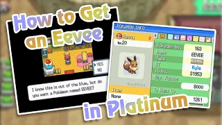 How to get an Eevee in Pokemon Platinum