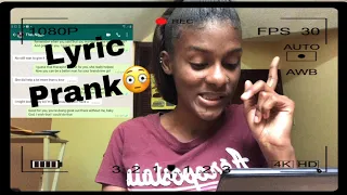 Song Lyric Prank!! *I Can’t Believe He Said That* ( Olivia Rodrigo * good 4 you*)