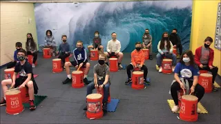 5th grade rolling in the deep bucket drumming