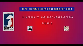 Ju Wenjun vs Abdusattorov  |  TePe Sigeman Chess Tournament 2024 - Round 5