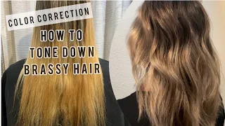 COLOR CORRECTION | Toning Down BRASSY Hair | Tips For FORMULATING