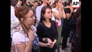 China,  France, Germany vigils, UK flashmob