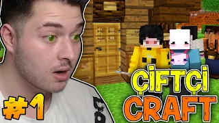 YENİ SERİ ÇİFTLİĞİME HOŞGELDİNİZ!! | Minecraft ÇiftçiCraft #1