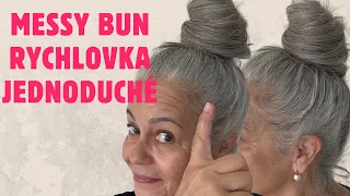 ☘️RYCHLOVKA💜JAK SI UDĚLAT MESSY BUN🩵