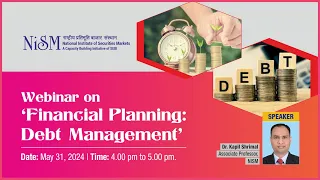 Webinar Recording on Financial Planning: Debt Restructuring