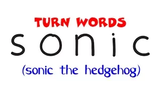 Sonic The Hedgehog | How To Turn Words SONIC into Cartoons Sonic The Hedgehog – Woordtoons #68