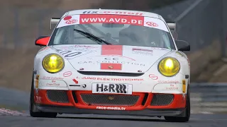 race-media.tv Onboard Classix: Porsche 997 GT3 Cup VLN 1. Lauf 2009 Nürburgring Nordschleife