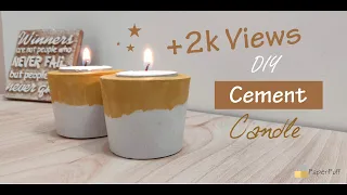 DIY Concrete - Cement Tealight Holder