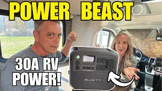 POWER YOUR RV - 30A?! BLUETTI AC200L POWER STATION & 350W SOLAR PANELS