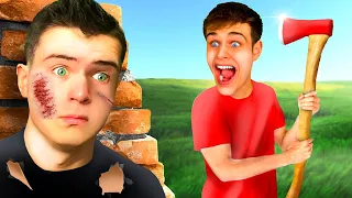 Kdo PŘEŽIJE MANHUNT v Minecraftu! (bouchaL vs Oveskas)